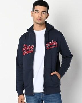 zip-front-hoodie-with-brand-applique