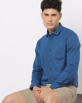fs-bsc-slim-fit-shirt-with-patch-pocket