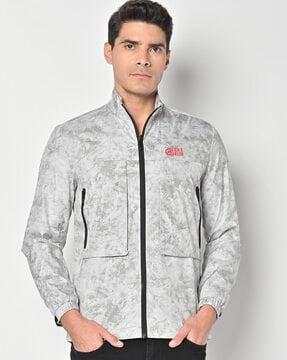 printed-slim-fit-zip-front-jacket