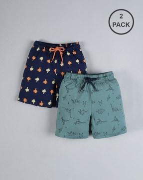 pack-of-2-printed-shorts-with-drawstring-waist