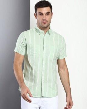 striped-slim-fit-shirt-with-patch-pockets