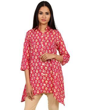 abstract-print-a-line-tunic