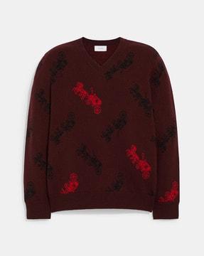 horse-and-carriage-slim-fit-v-neck-sweater