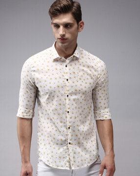floral-print-spread-collar-shirt