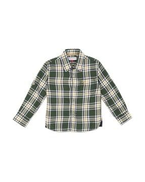 checked-patch-pocket-shirt