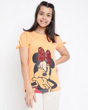 minnie-mouse-print-round-neck-top