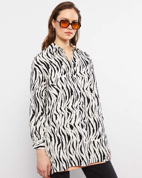 abstract-print-oversized-collared-tunic