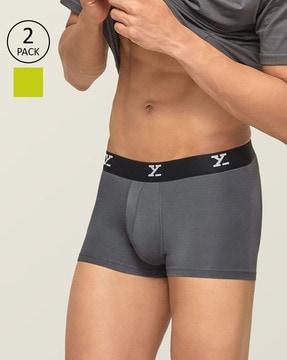pack-of-2-solid-trunks-with-contrast-elasticated-waistbands