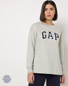 logo-embroidered-crew-neck-tunic-sweatshirt