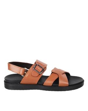 buckle-fastening-flat-heeled-sandals