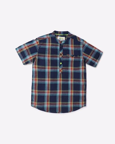 checked-shirt-with-welt-pocket