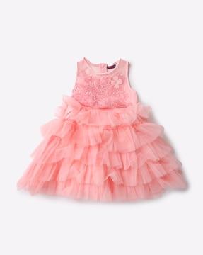 frilled-tulle-tiered-dress-with-embellishment