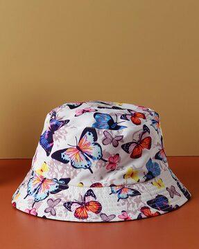 butterfly-print-bucket-hat