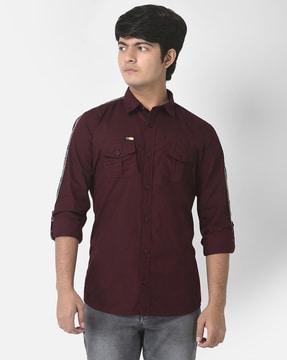 cotton-shirt-with-flap-pockets