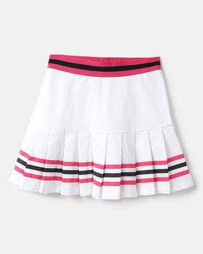 striped-flared-skirt-with-elasticated-waist