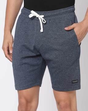 heathered-shorts-with-drawstring-waist