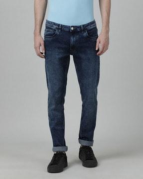 mid-washed-tapered-fit-jeans