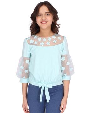 round-neck-top-with-floral-applique