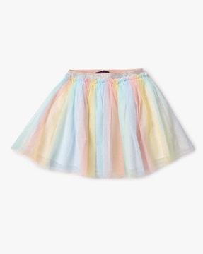 dobby-gathered-tulle-skirt