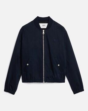 zip-front-bomber-jacket-with-slip-pockets