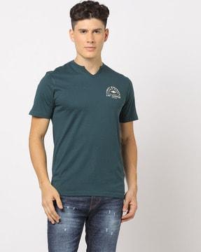 placement-print-t-shirt-with-notch-neckline