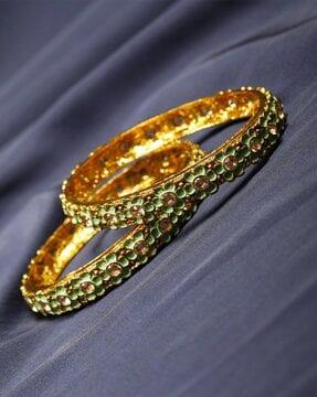 set-of-2-gold-plated-floral-design-bangles