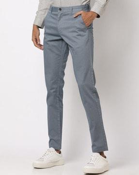 tapered-fit-flat-front-trousers