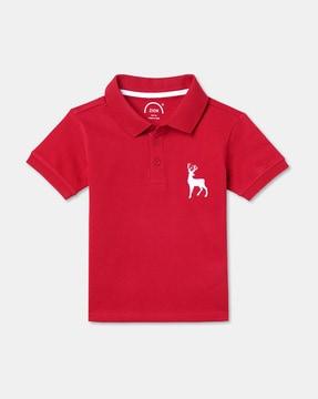 polo-t-shirt-with-embroidery-accent