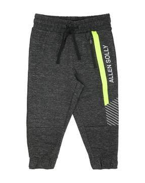 heathered-joggers-with-elasticated-drawstring-waist