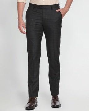 tartan-self-checked-formal-trousers