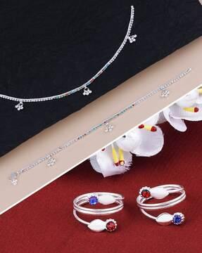 silver-plated-anklets