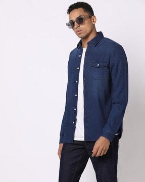 washed-shirt-with-patch-pocket
