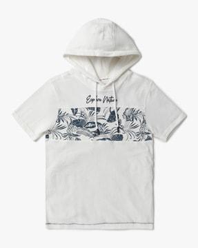 cut-&-sew-leaf-print-hoodie