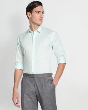 slim-fit-shirt-with-spread-collar