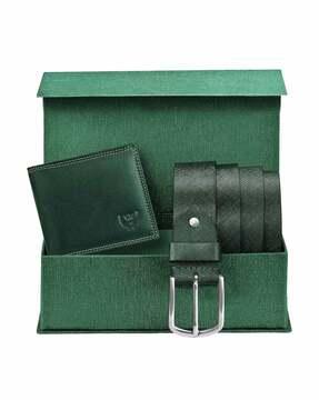 set-of-2-logo-embossed-wallet-&-belt