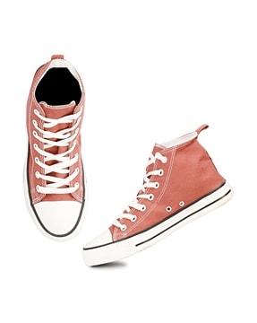 colourblock-round-toe-lace-up-shoes