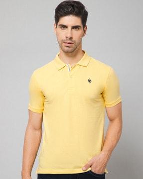 polo-t-shirt-with-ribbed-hems