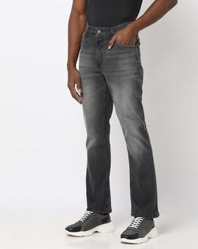 heavily-washed-flared-jeans