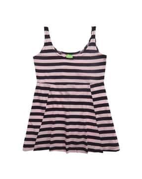striped-a-line-dress