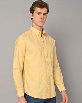 slim-fit-shirt-with-button-down-collar