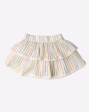 striped-flared-skirt