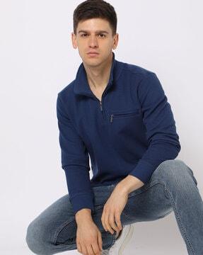 sweatshirt-with-half-zipper-placket