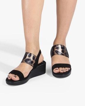 animal-print-strappy-platform-sandals