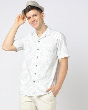 printed-slim-fit-cotton-shirt