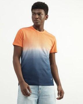 ombre-dyed-crew-neck-t-shirt