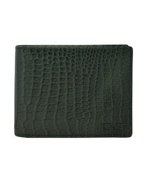 croc-embossed-bi-fold-wallet