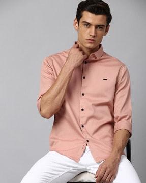 cotton-shirt-with-spread-collar