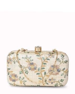 floral-embroidered-clutch-with-chain-strap
