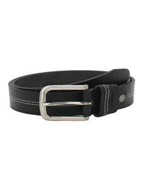double-stitch-line-belt-with-pin-buckle-closure