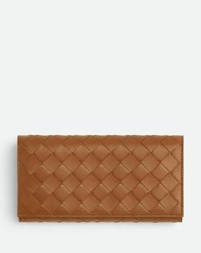 intrecciato-large-flap-wallet